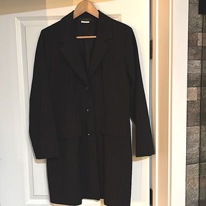 Pariscope black pinstripe morning jacket